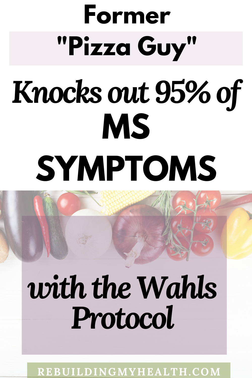 After Tony developed multiple sclerosis, he turned to lifestyle changes - including the Wahls Protocol - to reduce symptoms and prevent flares.