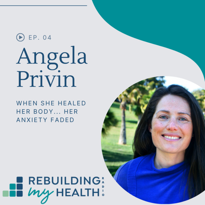 Learn about the link between physical health and anxiety. Angela was able to stop anxiety by healing the causes of anxiety, including andrenal fatigue, Hashimoto's and more.