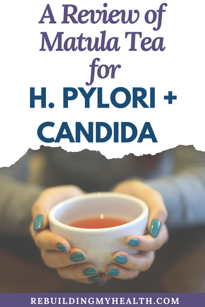 Read a review of matula tea for H. pylori and candida